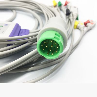 Round 12 Pin IEC Snap Connector Mindray EKG Cables