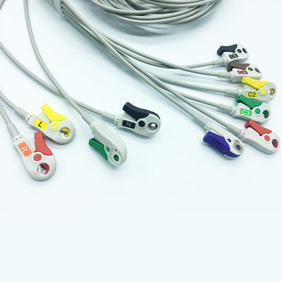 Round 12 Pin IEC Snap Connector Mindray EKG Cables